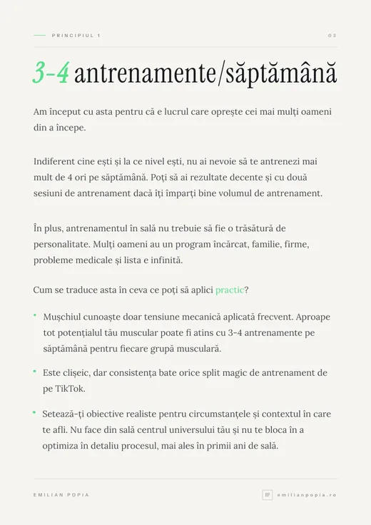 Frecvența antrenamentelor