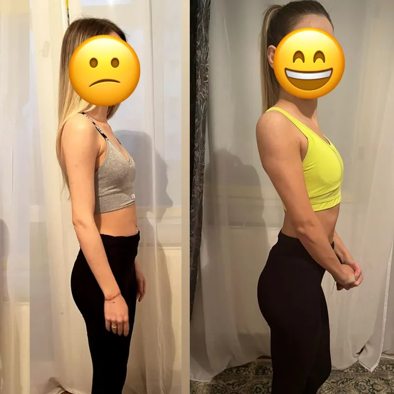 Transformare după personal training la 18Gym Mărăști, Cluj-Napoca